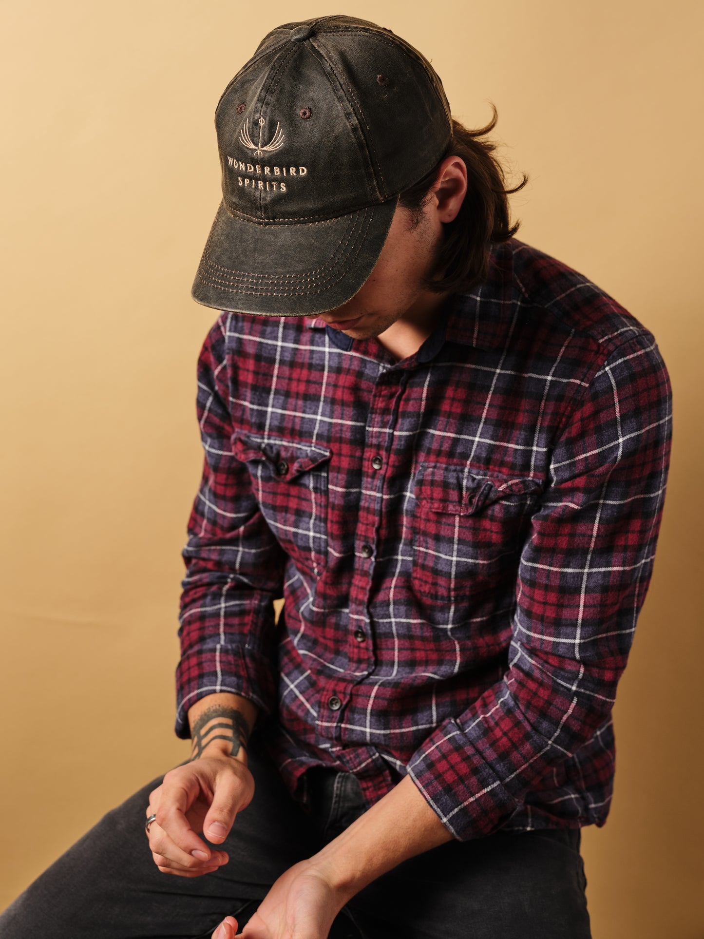 Gin No. 61 & Wonderbird Logo Waxed Canvas Hat