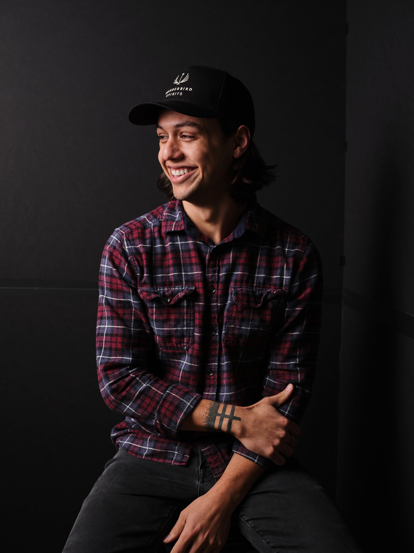Gin No. 61 & Wonderbird Logo Trucker Hat (Black)