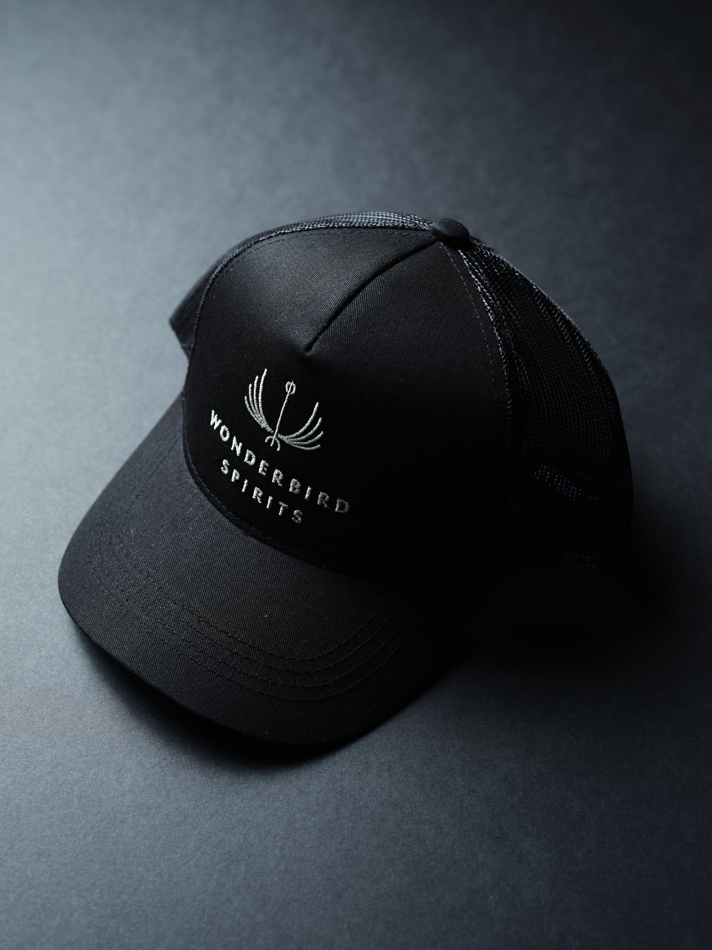 Gin No. 61 & Wonderbird Logo Trucker Hat (Black)