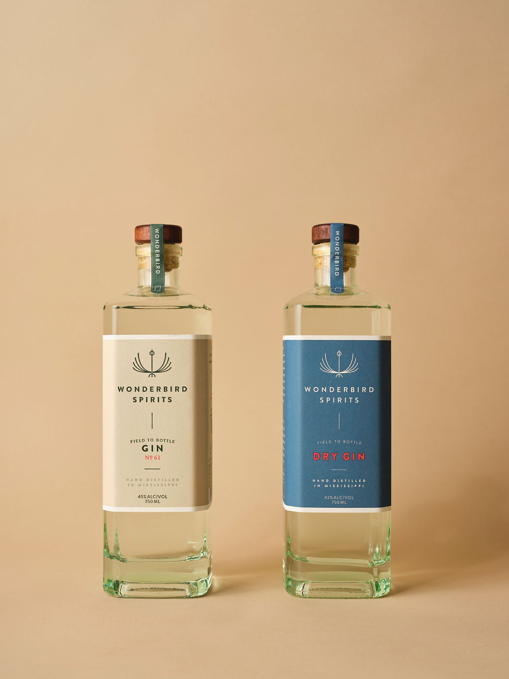 Wonderbird Spirits Gin Combo #1  : Dry Gin & Gin No.61