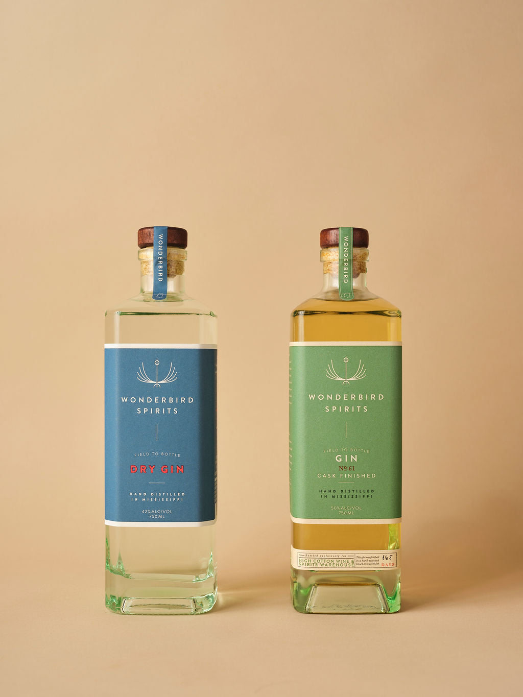 Wonderbird Spirits Gin Combo #3 : Dry Gin & Gin No. 61 Cask Finished