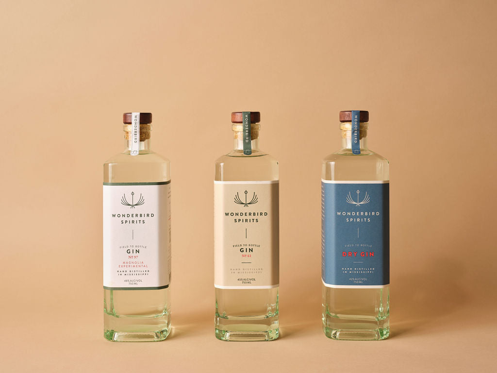 Wonderbird Spirits Gin Trio #2 : (Dry Gin, Gin No. 61, Gin No. 97)